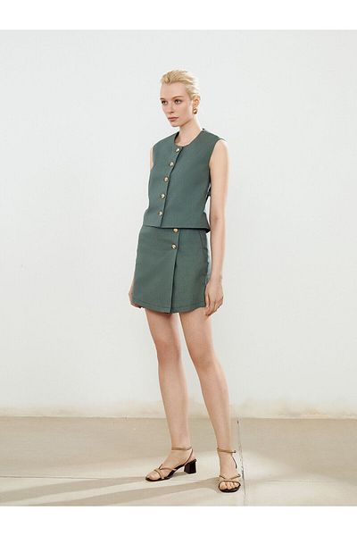 LC Waikiki Σορτς φούστα Standard Fit Linen Look