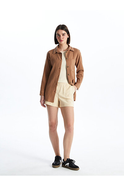 LC Waikiki شورت نسائي مستقيم بخصر مطاطي من Peak New Season