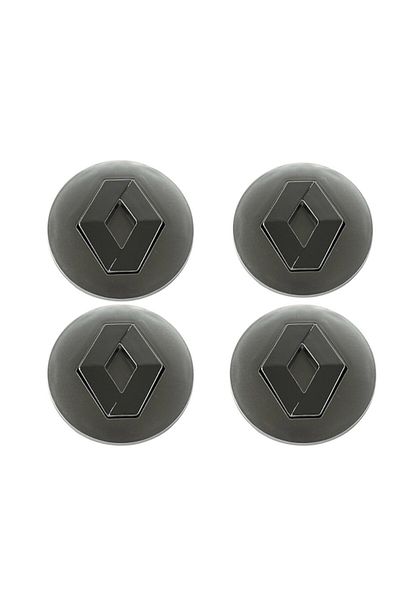 Renault Set 4 capace jante Renault, Argintiu, 57mm
