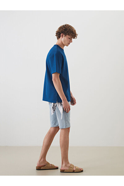 LC Waikiki Nevavm Standard Fit Men's Jean Shorts with a Difference