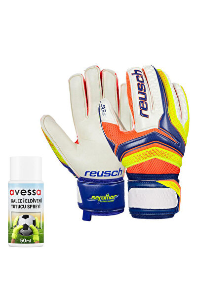 AVESSA 2'Li Set Reusch Profesyonel Doğal Lateks Kaleci Eldiveni - Hediye Kale...