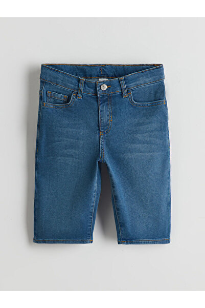 LC Waikiki LCW Kinder-Jeansshorts für Jungen mit verstellbarem, elastischem B...