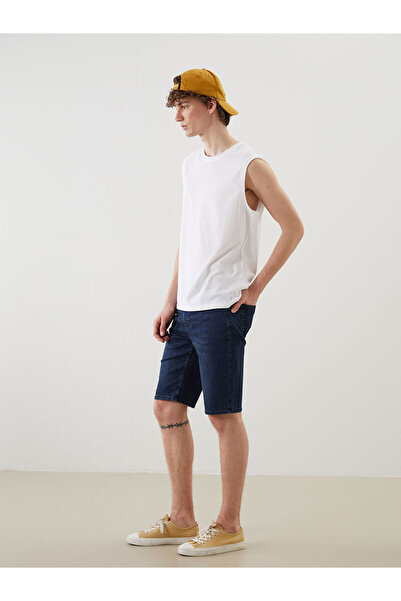 LC Waikiki Nevavm Standard Fit Men's Jean Shorts with a Difference
