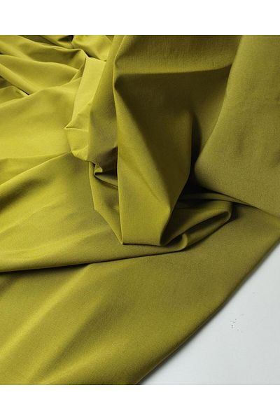 Kumaş Parça 80% Viscoză 17% Sintetic 3% Elastan Verde Ulei Gabardină plină (Latime 150 cm x Lungime 80 cm)
