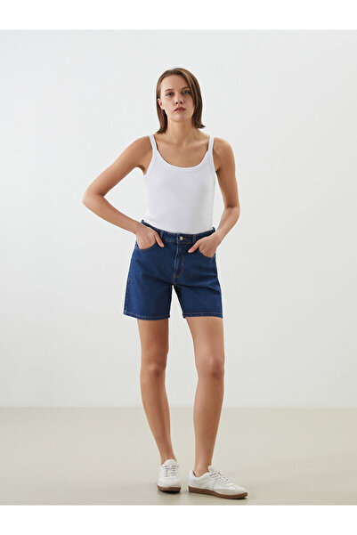 LC Waikiki بنطلون جينز نسائي ذو قصة قياسية للموسم الجديد - S5DN14Z8