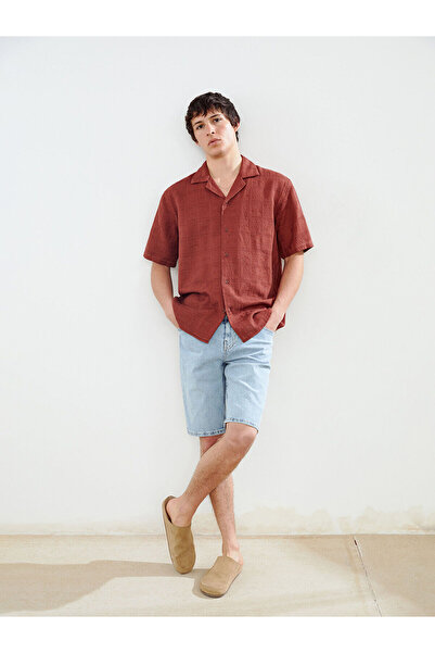 LC Waikiki Nevavm Standard Fit Men's Jean Shorts with a Difference