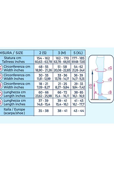 Variteks Turkish front closed above knee varicose vein stocking size L