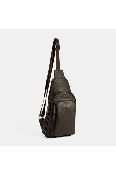 Desa Men's Brown Crossbody Messenger Bag