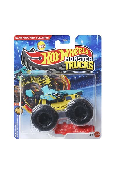 HOT WHEELS MONSTER TRUCK SLAM PRIX/PRIX COLLISION SCALE 1 TO 64