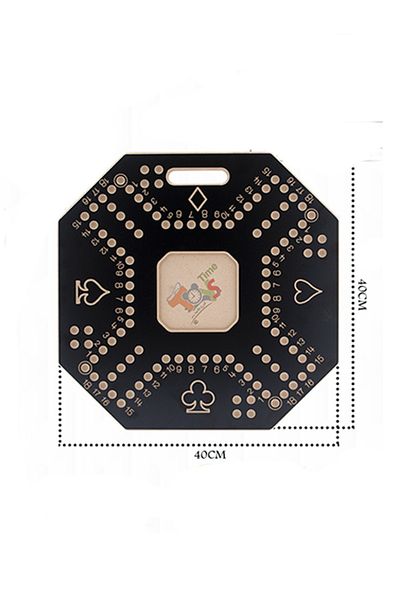 TİME 4-Player Bakaro Game Board SS-988899 – Octagonal Design with OKNAP Playing Cards