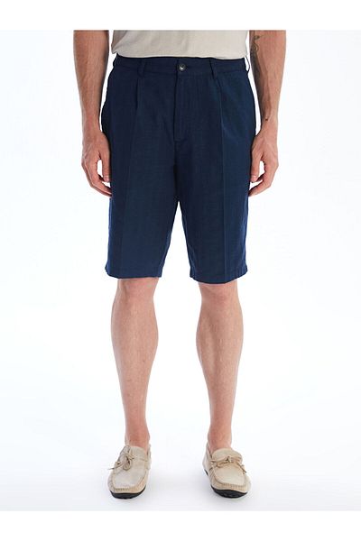 LC Waikiki Ανδρικό σορτς Standard Mold Linen Blend