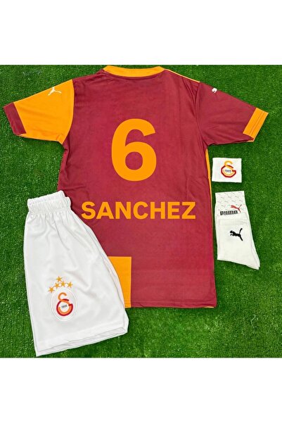 SPECİAL ARENA G̸A̸L̸A̸T̸A̸S̸A̸R̸A̸Y̸ 2025/26 5. YILDIZLI İÇ SAHA SARI SANCHEZ ÇOCUK FORMASI 4LÜ SET