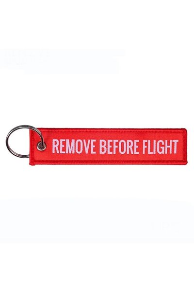 MAF Keychain Auto Moto, Remove Before Flight, Red