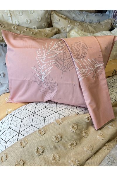 ŞENER HOME 100% Cotton Ranforce 2-Piece Hobby Pillow Case 50X70 cm