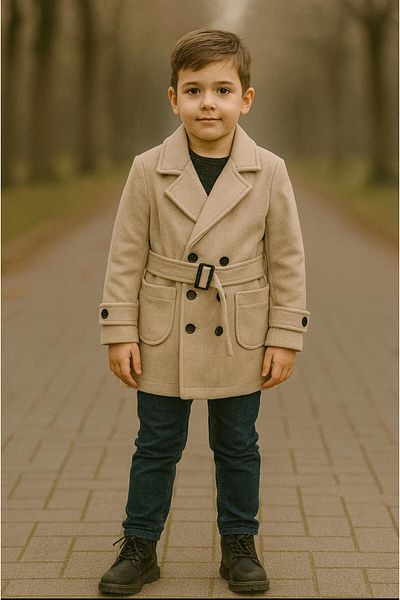 renkli diyar Boy's Eyebrow Coat Winter