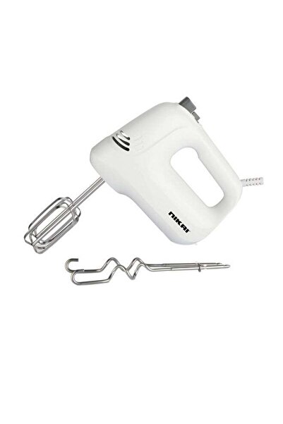 Nikai خلاط يدوي بخمس سرعات مع مضرب وخطافات 200 واط NH486T - أبيض