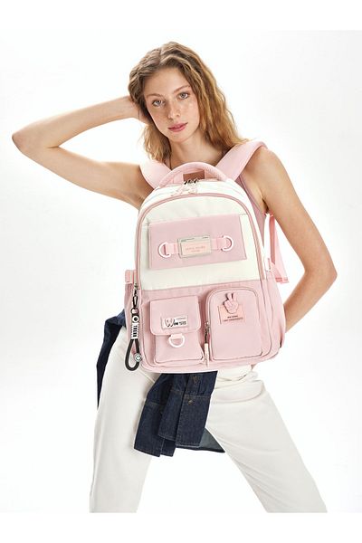 Pierre Cardin Rucsac școlar roz pentru copii 07PC18828