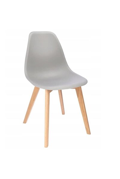 JollyMag Kuchynská/obývacia stolička, PP, drevo, sivá, 46x52x82 cm, Ada