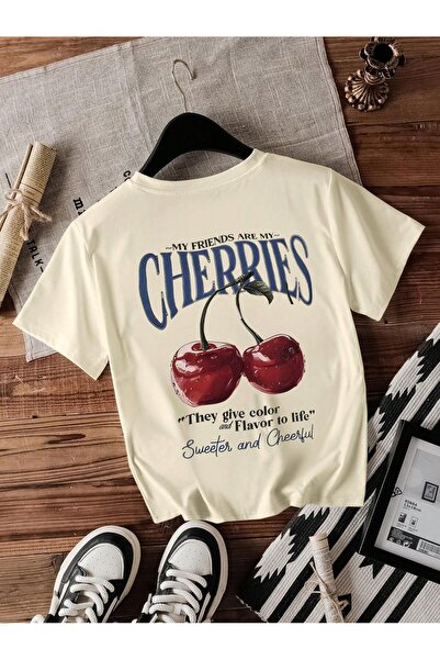 Vordevia Μπλουζάκι με στάμπα Cherry Oversize