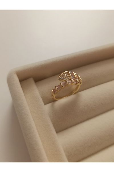 Lumina Atelier Snake Figure Gold Steel Ring