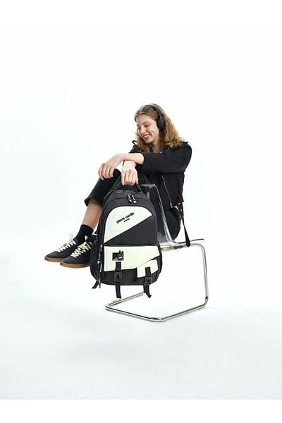 Pierre Cardin Rucsac negru pentru școală pentru copii 07PC303