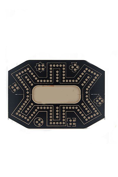 TİME Foldable Hexagonal Jackaroo Board Game – 55 × 40 cm, with Playing Cards and Colored Marbles