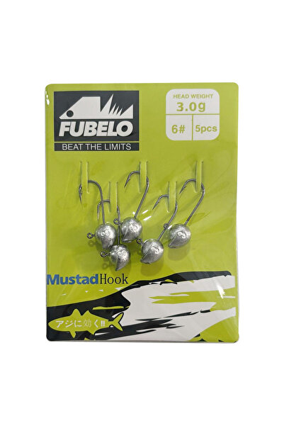 fubelo Sharp Head 5 Adet Jig Head 1gr 6no