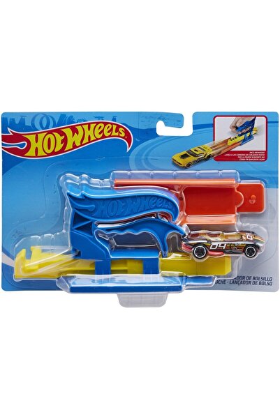 HOT WHEELS Σετ φορητών εκτοξευτών Hot Wheels σε μπλε χρώμα με αυτοκίνητο