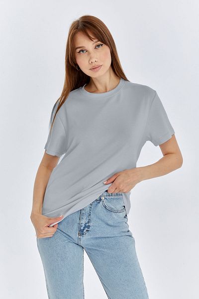 KRAVEN Women's Modal Fabric Regular Premium (Bol Kalip)Basic T-Shirt Vibrant Non-Fading Color Silky Touch T-Shirt