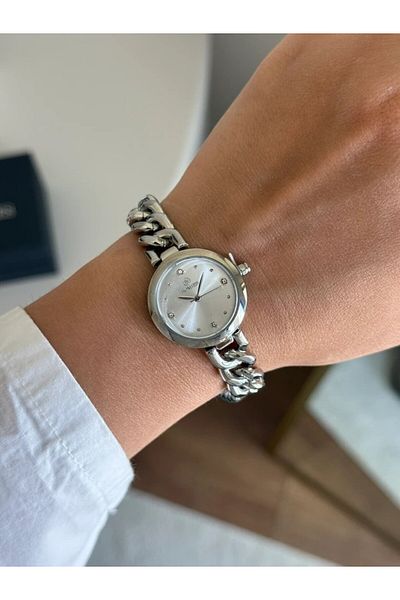 Homies Guaranteed Premium Women Wrist Watch Silver (White Dial) Rshms-239