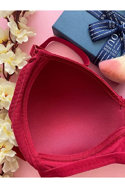 Ebru Silicone Jacquard Micro Underwire (Wireless) Gathering Bra Ebr1055