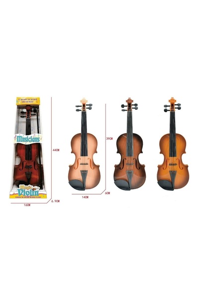 TRUST STORE MelodyViolin 39 CM Kayıt Özellikli Işıklı Gerçek Tellere Sahip Keman