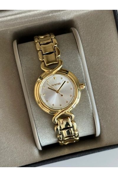 Homies Guaranteed Premium Women's Wristwatch Gold (White Dial) Rshms-229