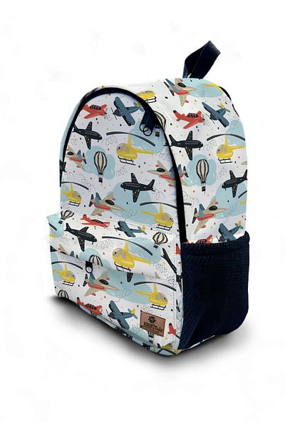 Kokopatik Flying Vehicles Patterned Backpack