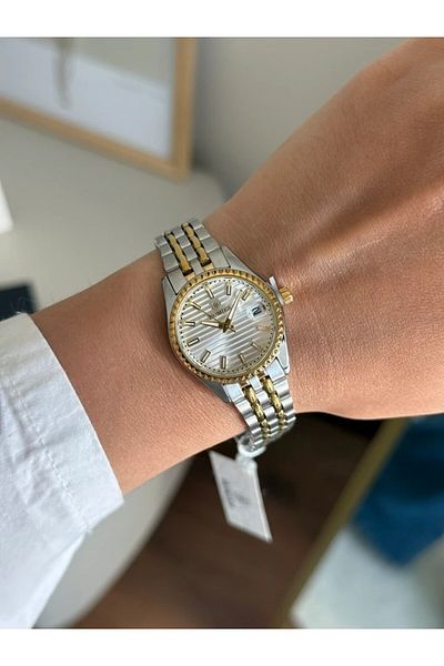 Homies Guaranteed Premium Women's Wristwatch Gold-Silver (White Dial) Rshms-247