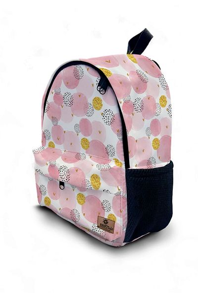 Kokopatik Pink Bubble Patterned Backpack