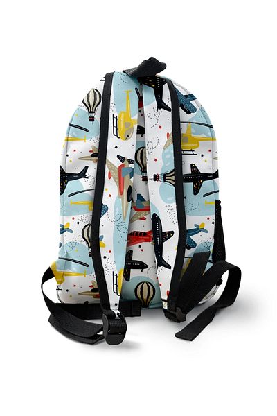 Kokopatik Flying Vehicles Patterned Backpack