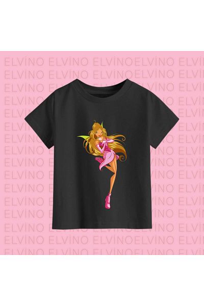 Elvino Tricouri pentru fete din bumbac imprimat Winx Club