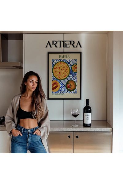 HİGUERA Masa de bucatarie cu rama din lemn de cultura spaniola mediteraneana moderna, decorare pentru bar cafenea bucatarie