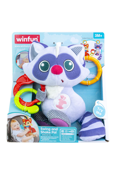WINFUN Ρακούν με ήχους και φώτα για μωρά,