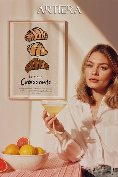 HİGUERA Croissant - Masă de bucătărie în stil italian mediteranean modern cu cadru din lemn, decorare pentru bar cafenea bucătărie