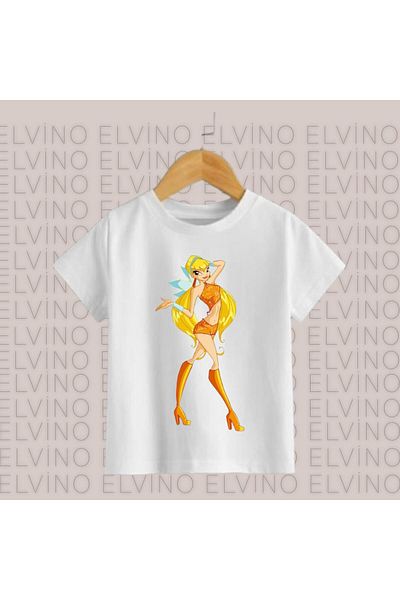 Elvino Tricouri pentru fete din bumbac imprimat Winx Club