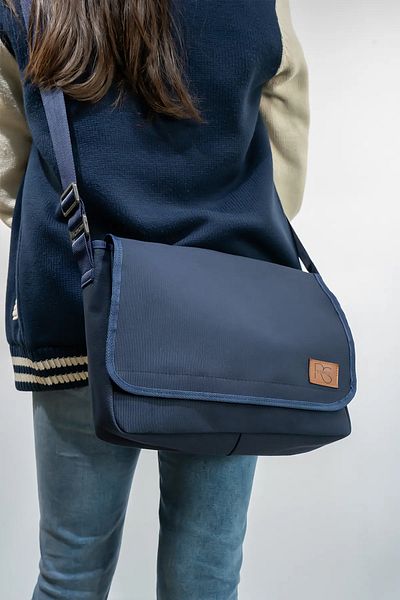 glowfit Unisex Navy Blue Messenger Bag