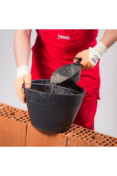 JollyMag Galeata pentru constructii, maner metalic, neagra, 12 L, Beorol