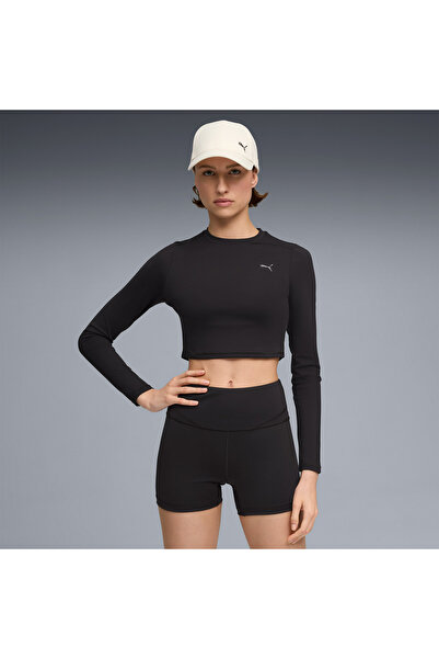 Puma Shape Cropped Ls Women's Black Training T-Shirt