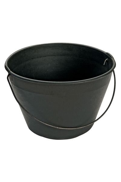 JollyMag Galeata pentru constructii, maner metalic, neagra, 12 L, Beorol
