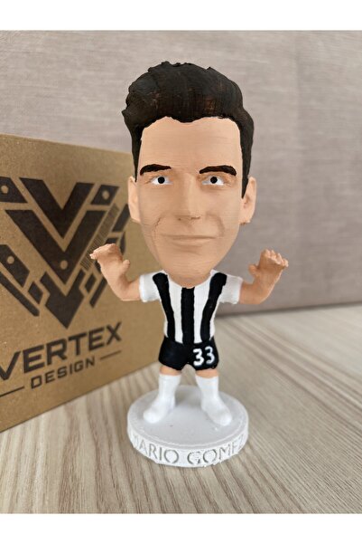 VertexDesign3D Mario Gomez Bêşiktẩ.ş 3d Futbolcu Taraftar Biblo Figür Erkek H...