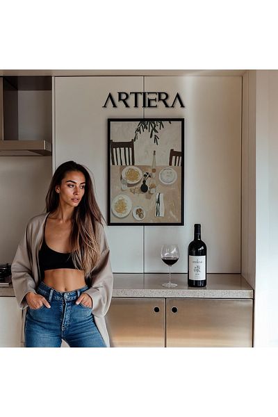 HİGUERA Masă de bucătărie modernă - Masă de bucătărie în stil italian mediteranean cu cadru din lemn, decorare pentru bar cafenea bucătărie