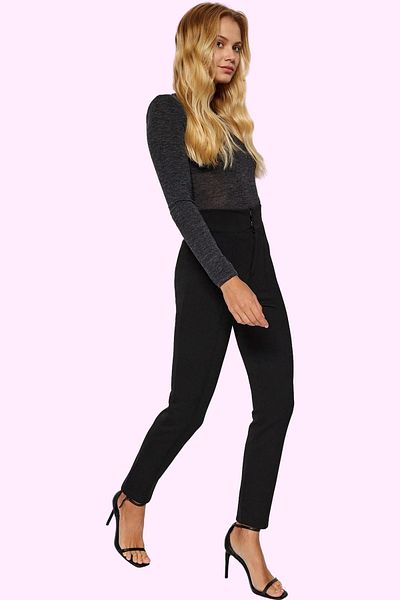 PayBuy Women's High Waist Narrow Leg Knitted Pants Thick Winter Business Pants Summer Indispensable