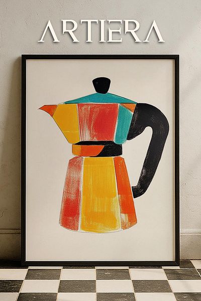 HİGUERA Masă de bucătărie maro - în stil italian mediteranean cu cadru din lemn, decorare pentru bar cafenea bucătărie